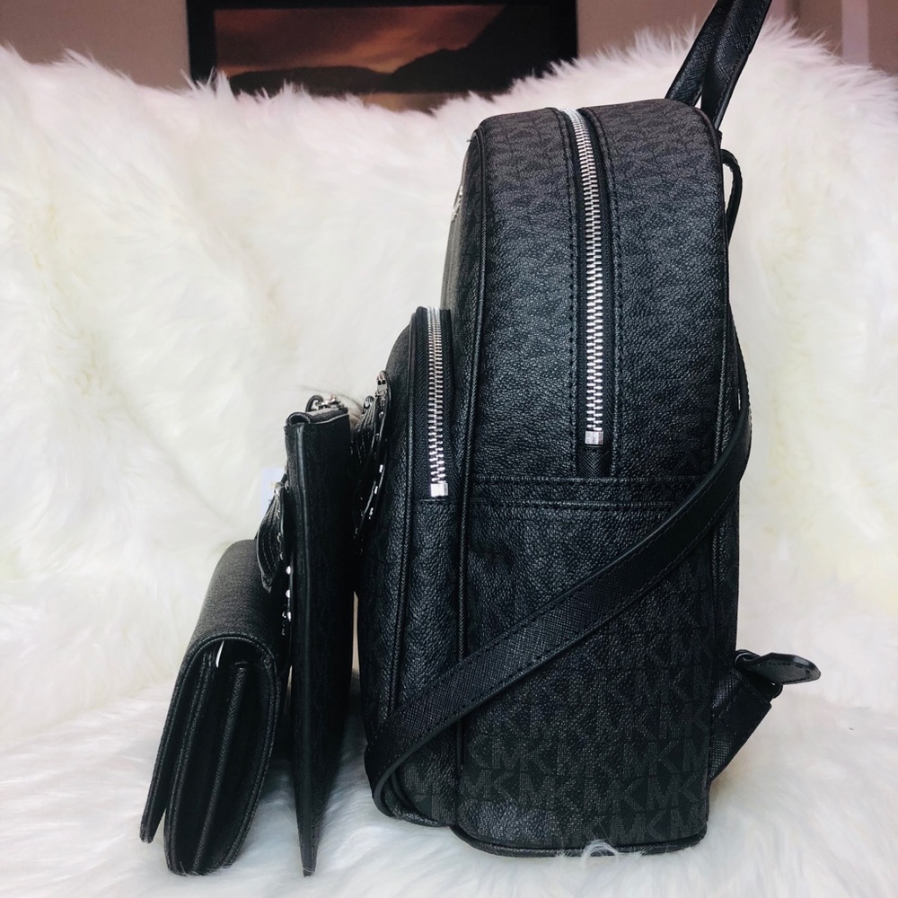 4PCS Michael Kors Abbey Backpack Wallet Clutch Pom - Picture 3 of 8